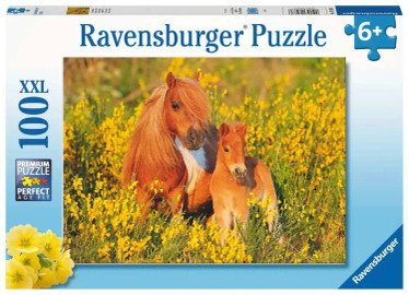 Ravensburger shetlanninponi palapeli 100 XXL palaa