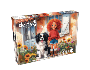 Delfy Red Curls and paws palapeli 1000 palaa