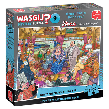 Wasgij Retro Mystery 9 The Great Train Robbery palapeli 1000 palaa