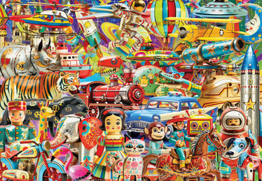 Grafika Retro Toys palapeli 1000 palaa