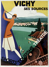 Grafika Roger Broder - Vichy, ses sources, 1928 palapeli 500 palaa