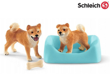 Schleich Farm World Shiba Inu emo ja pentu