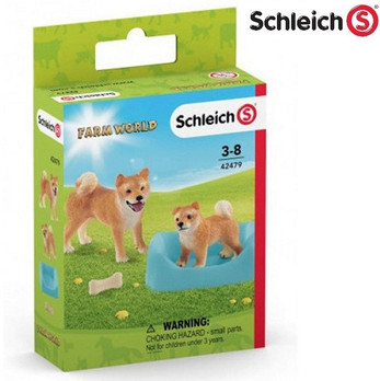 Schleich Farm World Shiba Inu emo ja pentu