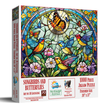 SunsOut Songbirds and Butterflies palapeli 1000 palaa