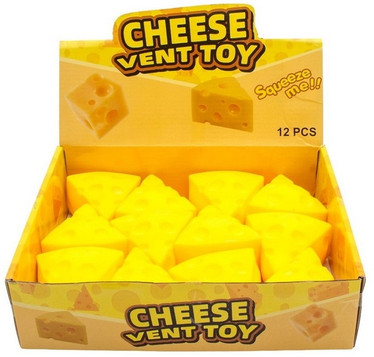 Fidget Cheese Vent Toy – Pehmeä Juusto Stressilelu 