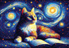 YAZZ Starry Cat palapeli 1000 palaa