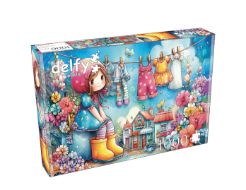 Delfy Sunlit Laundry Joy palapeli 1000 palaa