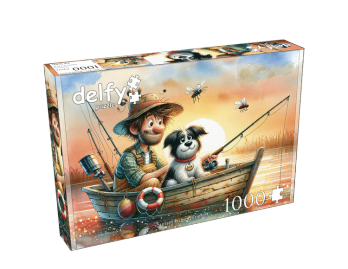 Delfy Sunset fishing friends palapeli 1000 palaa