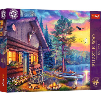 Trefl Tea Time - Evening Sunset Cabin palapeli 500 palaa