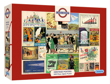 Gibsons TfL Heritage Posters palapeli 1000 palaa