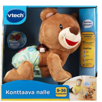 Vtech Baby Suomeapuhuva Interaktiivinen Konttaava Nalle
