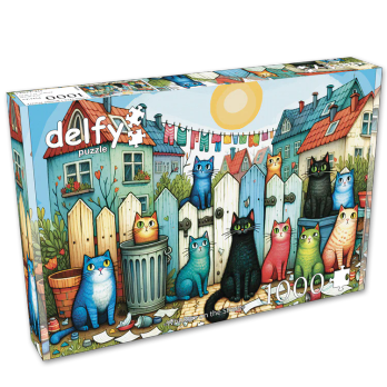 Delfy Whiskers on the Street palapeli 1000 palaa