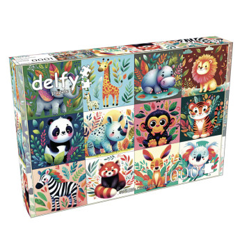 Delfy Wildlife diversity palapeli 1000 palaa