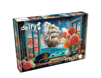 Delfy Window Sea view palapeli 1000 palaa