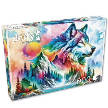 Delf Wolf of many hues palapeli 1000 palaa