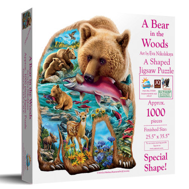 SunsOut A Bear in the Woods palapeli 1000 XXL palaa