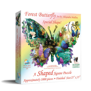 SunsOut Alixandra Mullins - Forest Butterfly palapeli 1000 XXL palaa