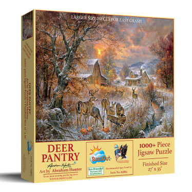 SunsOut XXL, Abraham Hunter, Deer Pantry palapeli 1000 palaa