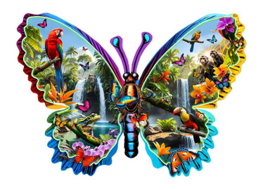 SunsOut  Forest Creatures Butterfly palapeli 1000 XXL palaa