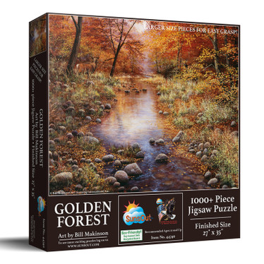 SunsOut, XXL, Bill Malkinson, Golden Forest palapeli 1000 palaa