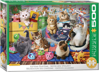 Eurographics   Kittens Playtime palapeli 500 XXL palaa