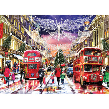 Gibsons, ,Regent Street at Christmas palapeli 500XXL palaa
