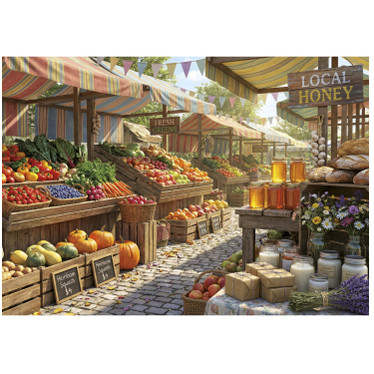 Educa  Sunny Farms Market palapeli 500 XXL palaa