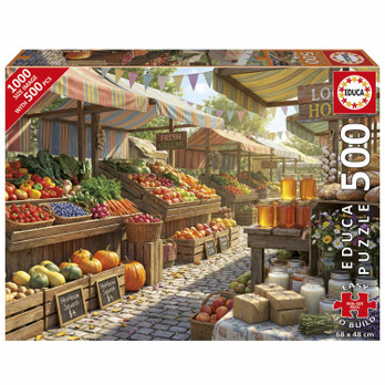 Educa  Sunny Farms Market palapeli 500 XXL palaa