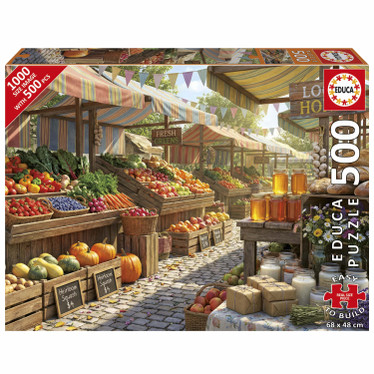 Educa  Sunny Farms Market palapeli 500 XXL palaa