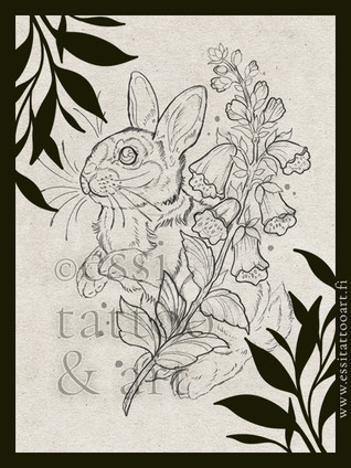 Kuva 7. / Rabbit and Foxglove
