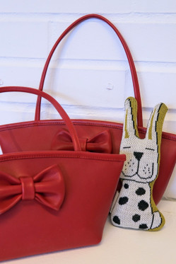 SATU klassinen ja naisellinen rusettilaukku