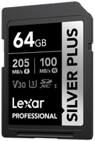 SDXC Professional SILVER Plus 1066x UHS-I/U3/A2/4K R205/W100 (V30) 64GB