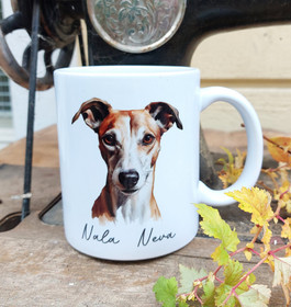 Whippet muki tekstillä tai ilman, PikkuMari Tmi