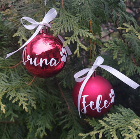 Eläinystävän joulupallo nimellä -PikkuMari 