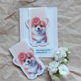 Corgi kirjanmerkki magneetilla, PikkuMari Tmi