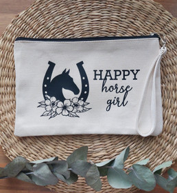 Happy horse girl -pussukka