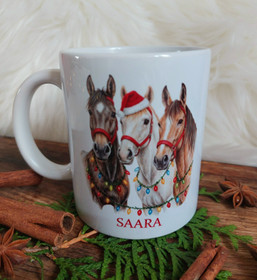 Hevosten joulu - muki nimellä tai ilman, PikkuMari Tmi