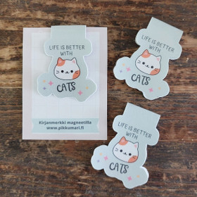 Cats kirjanmerkki magneetilla, PikkuMari Tmi