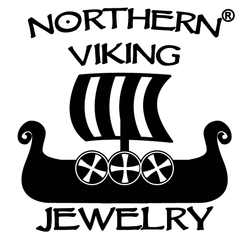 Northern Viking Jewelry® Black Tribe Cross Kuningasketjulla