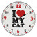  Seinäkello - I Love My Cat*