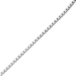 Hopeinen 0,92 mm venetsiaketju, 50cm