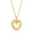 Lempikoru Pitsisydän riipus, pieni kullattu