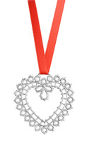 Lempikoru Pitsisydän joulukoriste