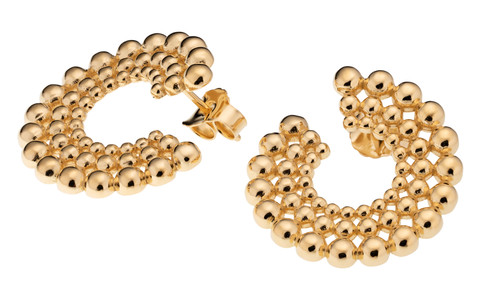 Lumoava Aika -korvakorut, kullattu