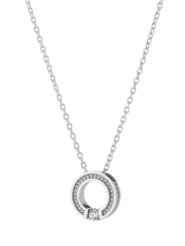 Lumoava Aina -riipus kirkkaalla kivellä