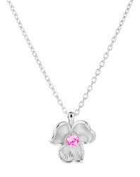 Lumoava Anna -riipus pinkillä kivellä