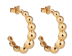 Lumoava BonBon korvarenkaat, kullattu