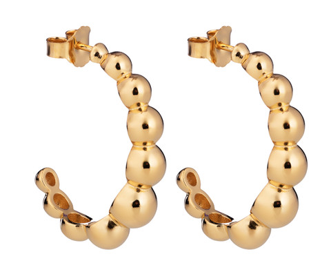 Lumoava BonBon korvarenkaat, kullattu