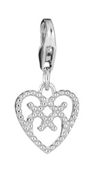 Lumoava Helmi sydän -charm, hopea