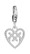 Lumoava Helmi sydän -charm, hopea